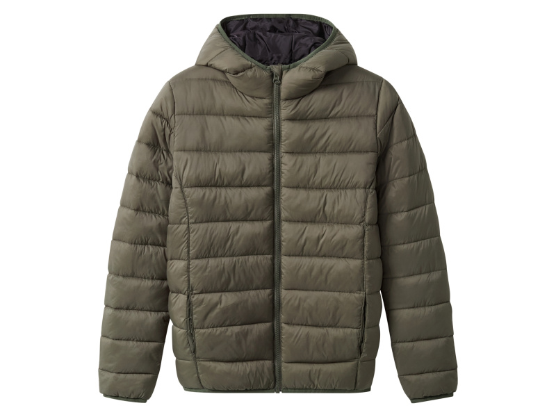 esmara® Chlapecká prošívaná bunda (tmavě zelená / černá , 146/152)