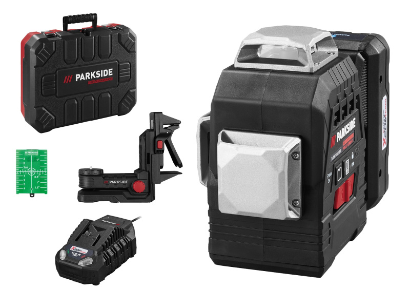 Parkside Performance® Aku křížový liniový laser Pkllp 3360 A1, 4 Ah