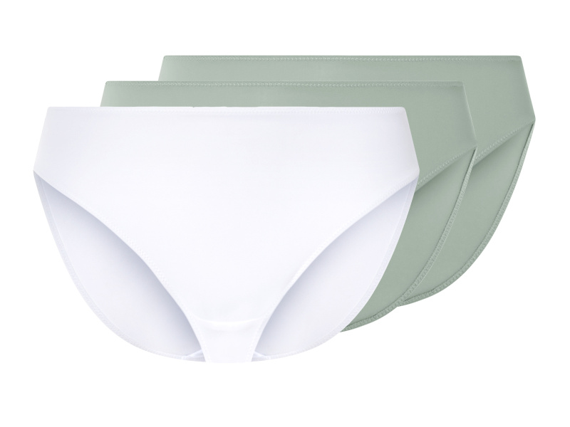 esmara® Dámské kalhotky, 3 kusy (mintová/bílá, S(36/38))