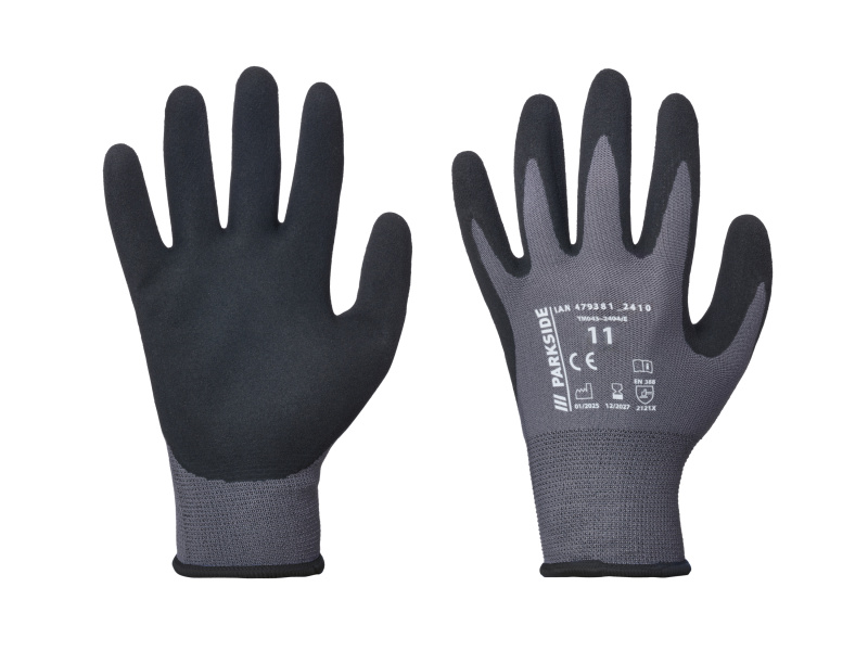 Parkside® Dámské / Pánské pracovní rukavice (černá, 11)