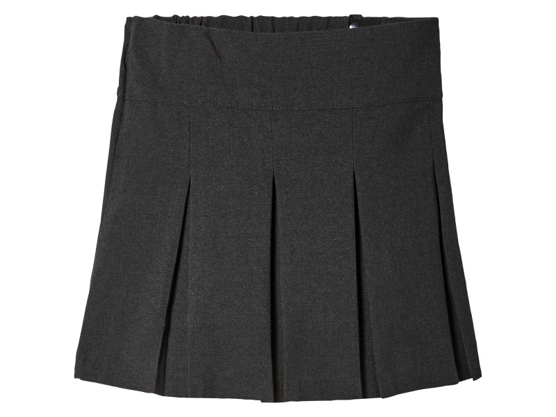 Dívčí skládaná sukně (šedá, 116)