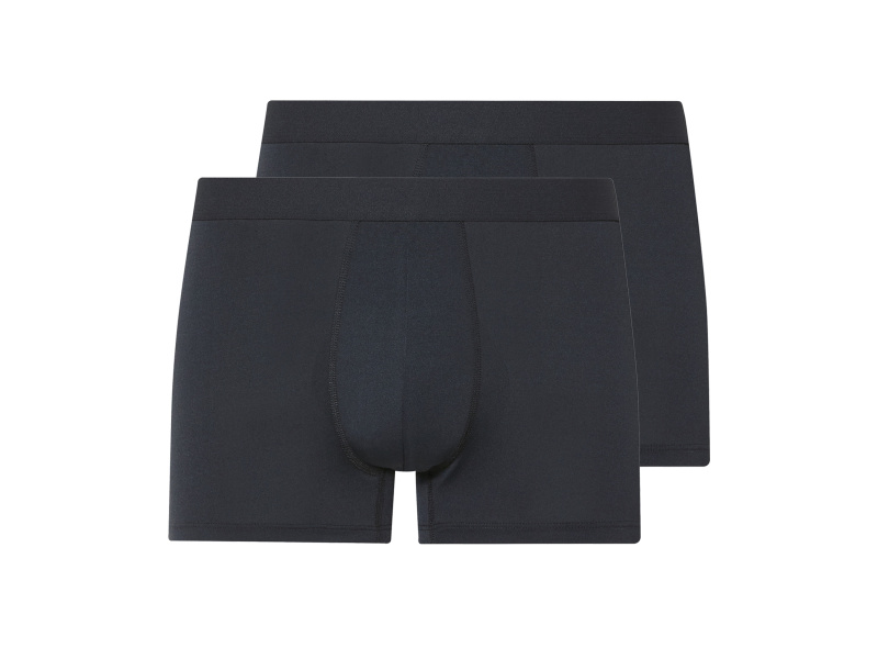 Livergy® Pánské chladivé boxerky, 2 kusy (černá, 4/S)
