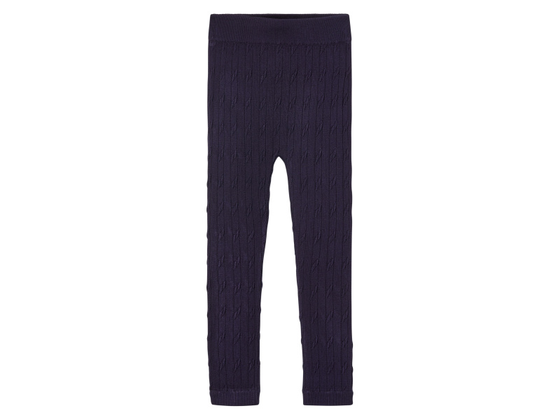 lupilu® Dívčí bezešvé pletené legíny (navy modrá, 110/116)