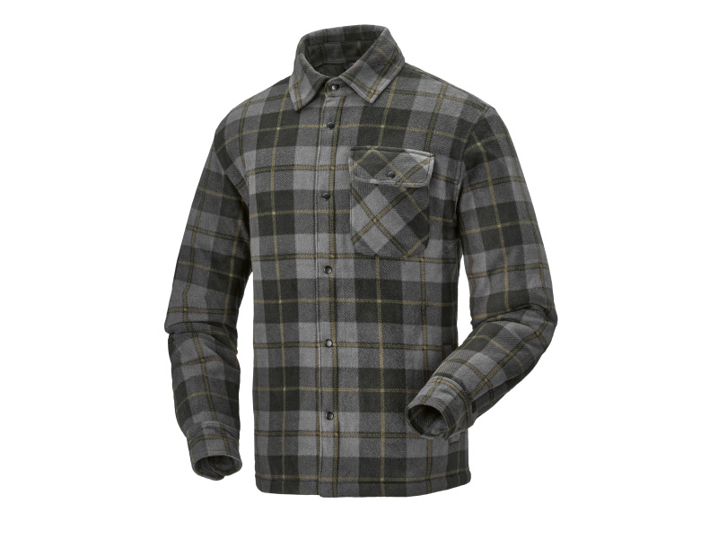 Parkside® Pánský flanelový overshirt (šedá, XL (56/58))