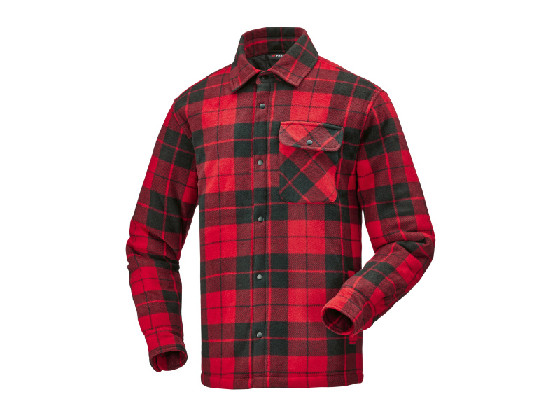 Parkside® Pánský flanelový overshirt (červená, XL (56/58))