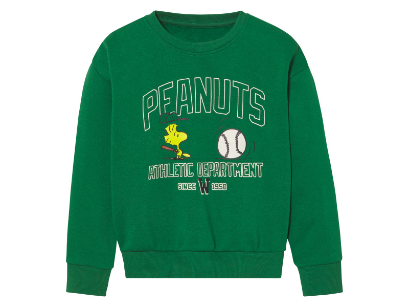 Dívčí mikina Peanuts (zelená, 134/140)