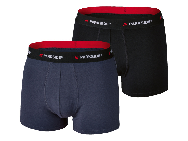 Parkside® Pánské boxerky, 2 kusy (černá/modrá, 6/L)