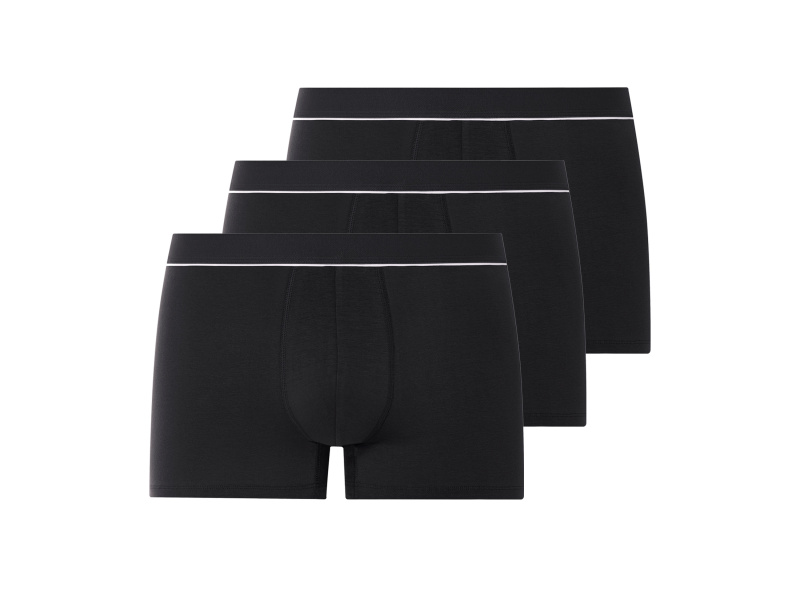 esmara Men Pánské boxerky s BIO bavlnou, 3 kusy (černá, 6/L)