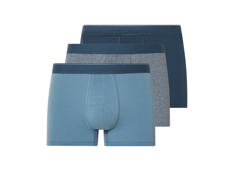 esmara Men Pánské boxerky, 3 kusy (navy modrá / modrá, 8/Xxl)