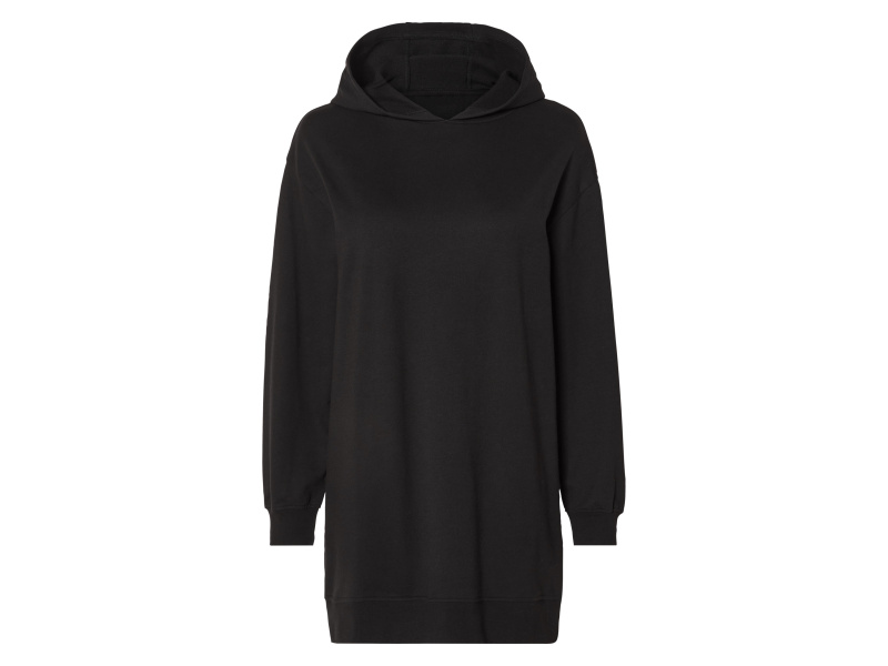 esmara® Dámské mikinové šaty (černá, L(44/46))