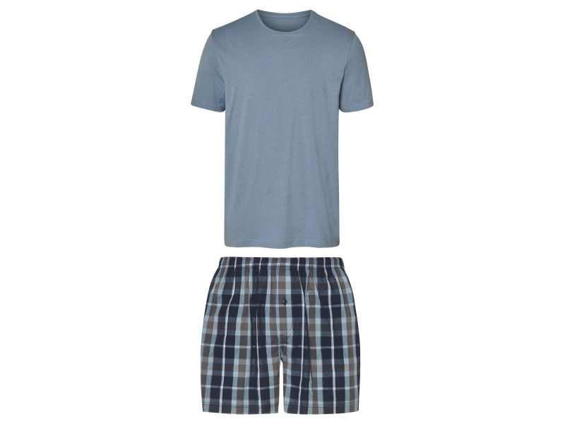 esmara® Pánské pyžamo (modrá / navy modrá / šedá, M (48/50))