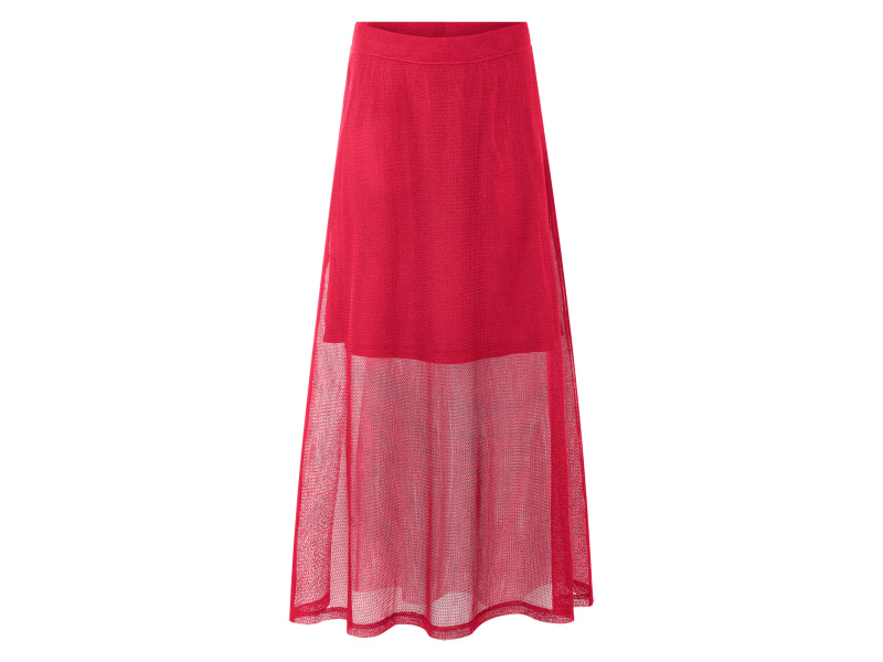 esmara® Dámská maxi sukně (červená, S(36/38))