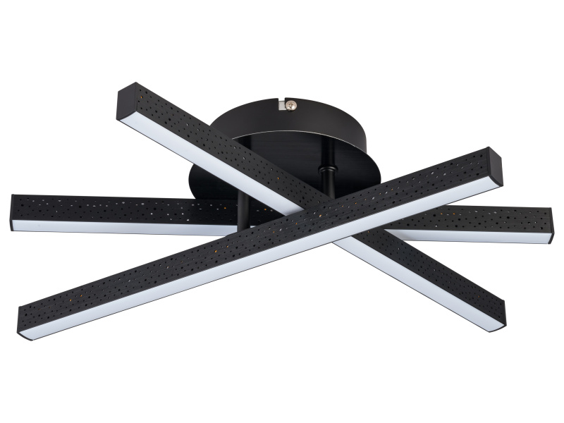 Livarno home Stropní LED svítidlo, geometrický design (černá)