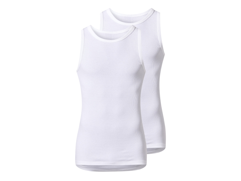 esmara® Pánský nátělník, 2 kusy (bílá, 4/S)