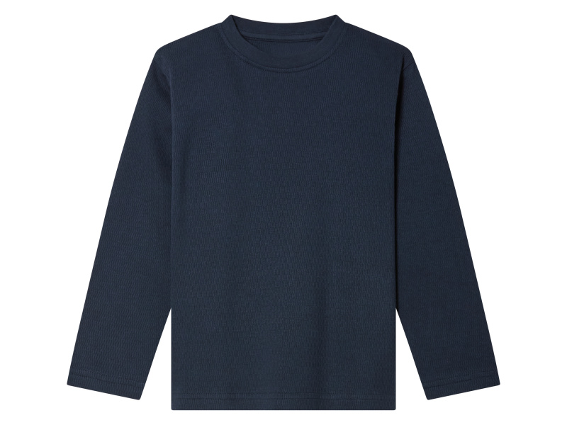 lupilu® Chlapecké triko s dlouhými rukávy (navy modrá, 122/128)