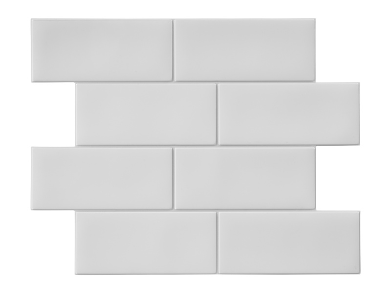 Livarno home Dekorativní samolepicí obklady, 10 kusů (bílá)