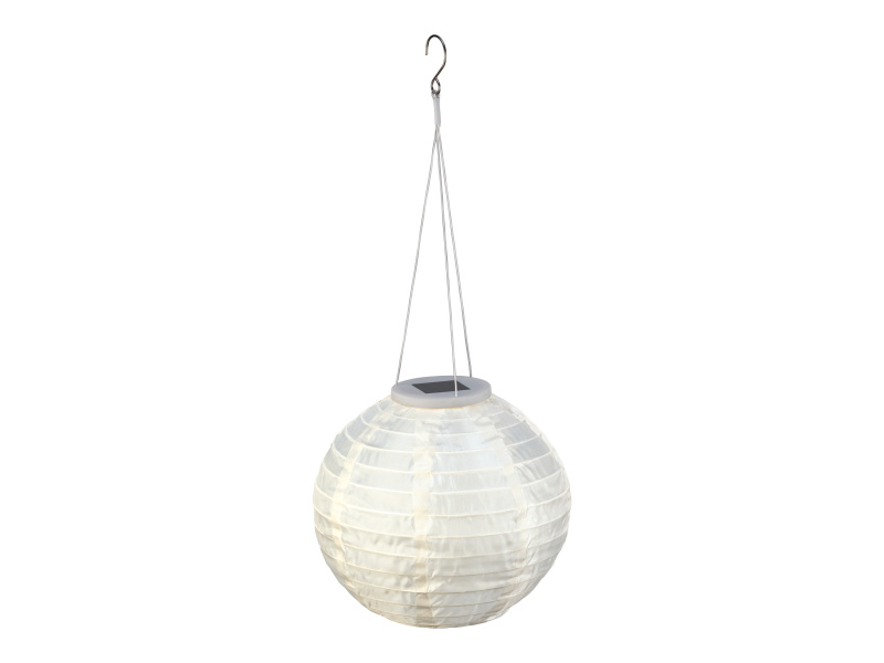 Livarno home Solární LED lampion, Ø 22 cm (bílá)