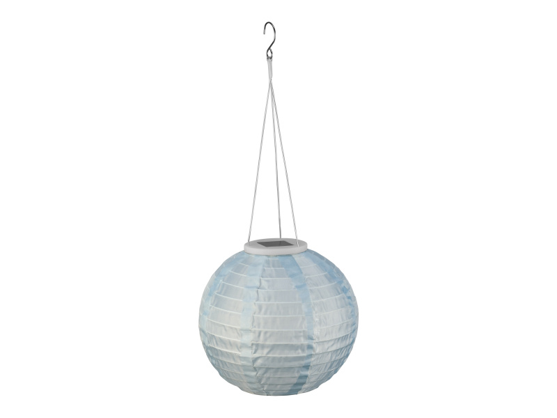 Livarno home Solární LED lampion, Ø 22 cm (modrá)