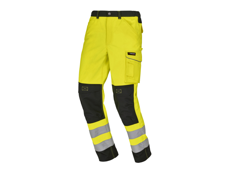 Parkside Performance® Pánské softshellové výstražné kalhoty (žlutá, 48)