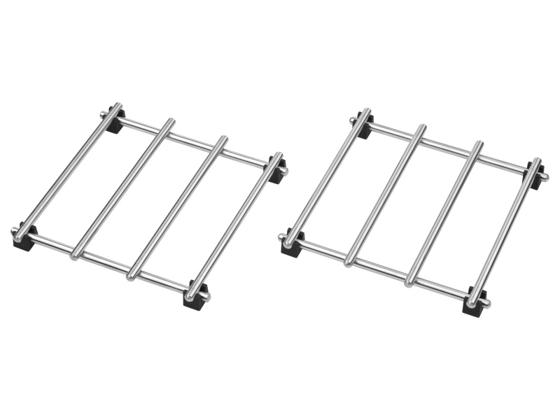 Silvercrest® Chladicí mřížka / Podložka pod hrnec z nerezové oceli (podložka pod hrnec, 2dílná sada)