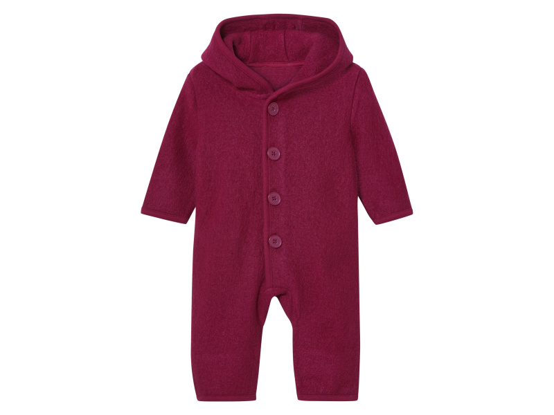 lupilu® Dětský overal s merino vlnou (bordó, 86/92)
