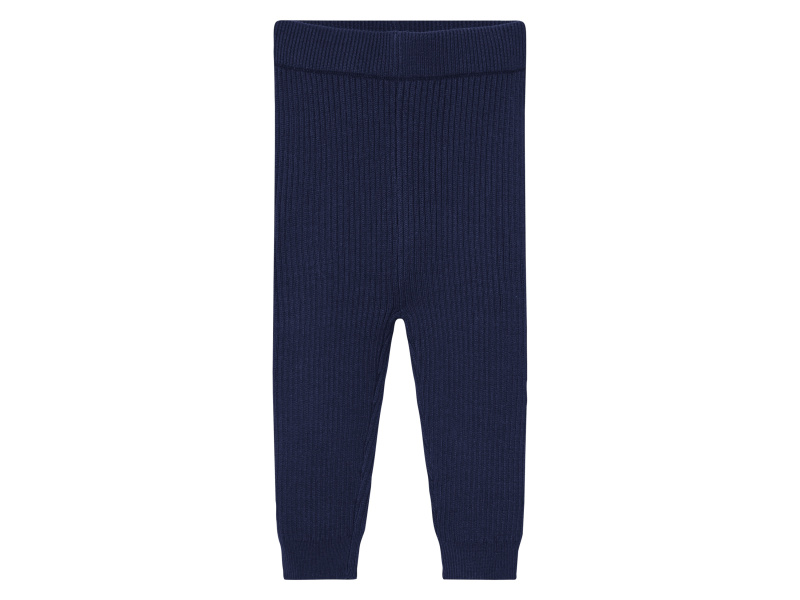 lupilu® Chlapecké pletené kalhoty s BIO bavlnou (modrá, 74/80)