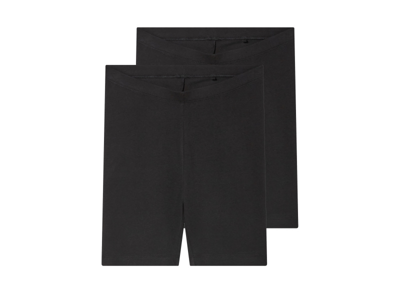 esmara® Dívčí kraťasy "Biker", 2 kusy (černá, 158/164)