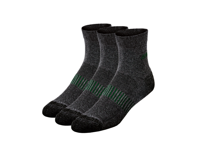 Parkside® Pánské pracovní ponožky, 3 páry (černá, 43/46)