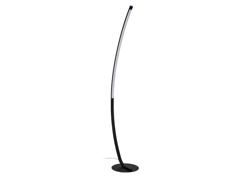Livarno home Stojací LED lampa s dotykovým stmívačem (oblouk/černá)