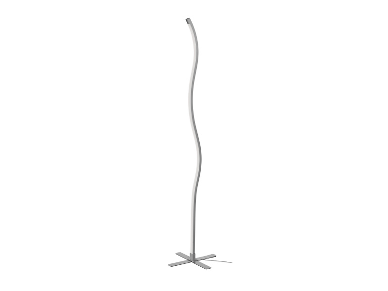 Livarno home Stojací LED lampa s dotykovým stmívačem (vlna/šedá)