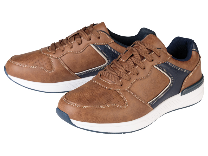 esmara® Pánská sportovní a volnočasová obuv (hnědá / navy modrá, 46)