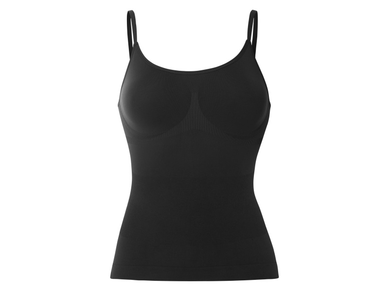 esmara® Dámský bezešvý tvarující top (černá, L(44/46))