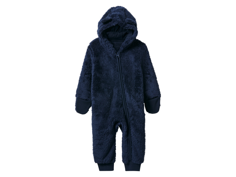 lupilu® Dětský plyšový overal (navy modrá, 62/68)