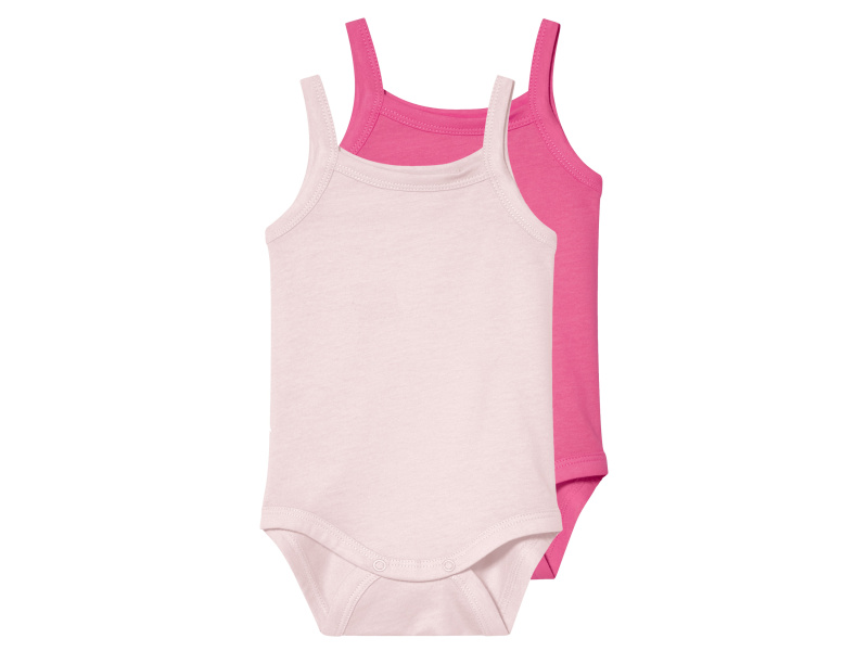 lupilu® Dívčí body, 2 kusy (růžová / světle růžová, 62/68)