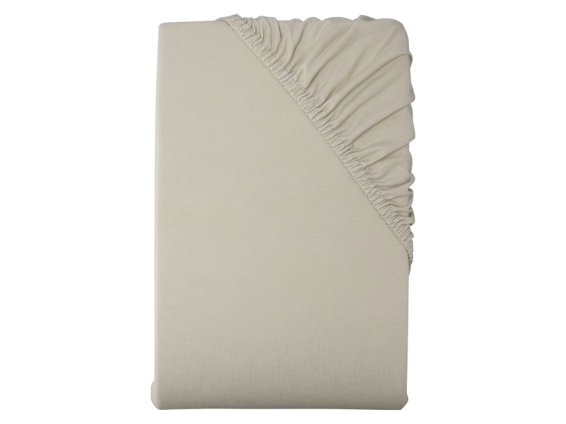 Livarno home Žerzejové napínací prostěradlo, 180-200 x 200 cm (béžová)