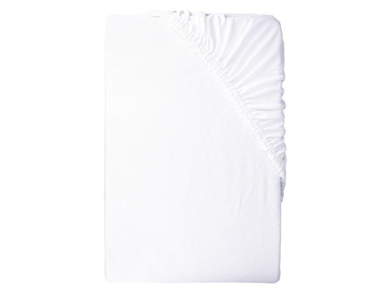 Livarno home Žerzejové napínací prostěradlo, 90-100 x 200 cm (bílá)