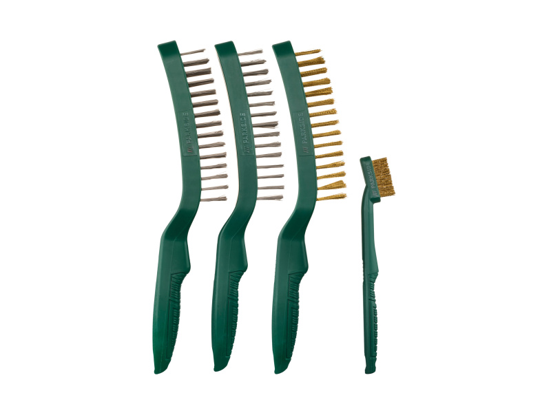 Parkside® Sada drátěných kartáčů / Sada kartáčů na vrtané otvory / Drátěný kartáč (sada drátěných kartáčů, 4dílná)