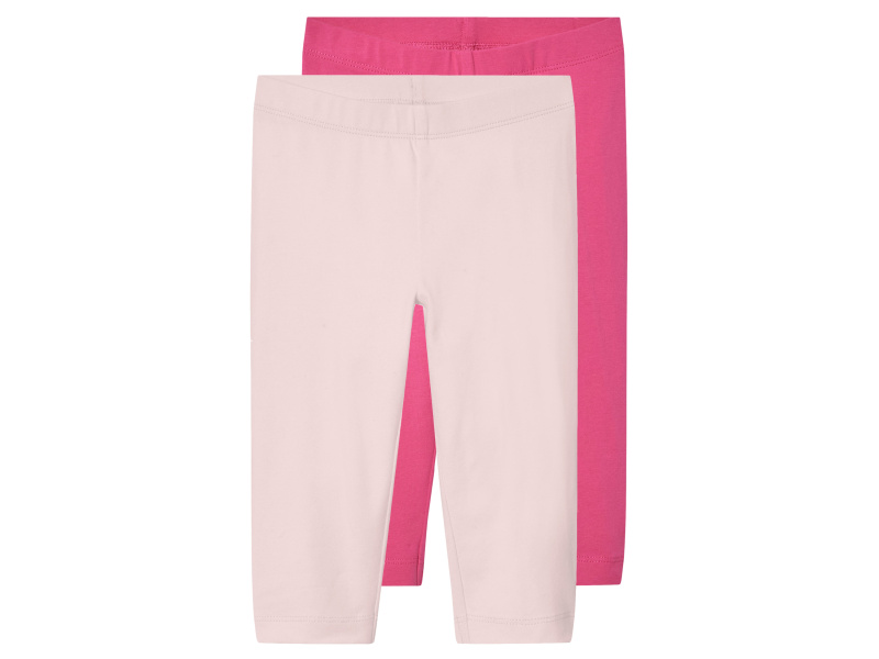 lupilu® Dívčí capri legíny, 2 kusy (růžová / světle růžová, 110/116)
