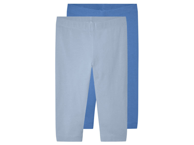 lupilu® Dívčí capri legíny, 2 kusy (modrá, 110/116)
