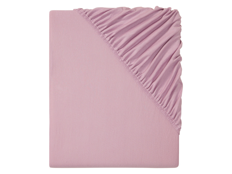 Livarno home Žerzejové napínací prostěradlo, 90-100 x 200 cm (světle růžová)