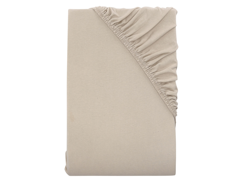 Livarno home Žerzejové napínací prostěradlo, 140-160 x 200 cm (světle šedá)