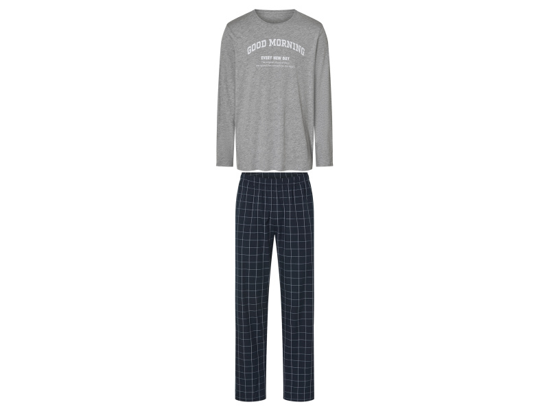 esmara Men Pánské pyžamo (šedá / navy modrá, XXL (60/62))