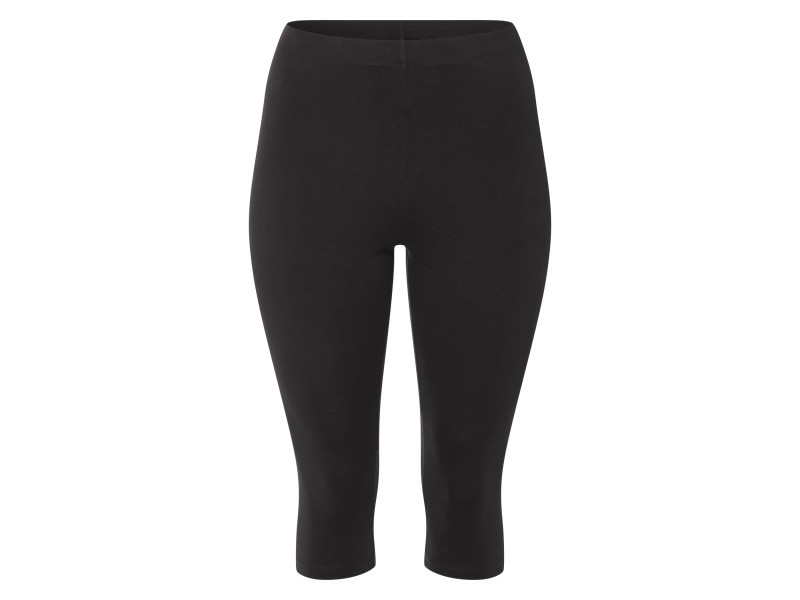 esmara® Dámské capri legíny s BIO bavlnou XXL (černá, L(44/46))