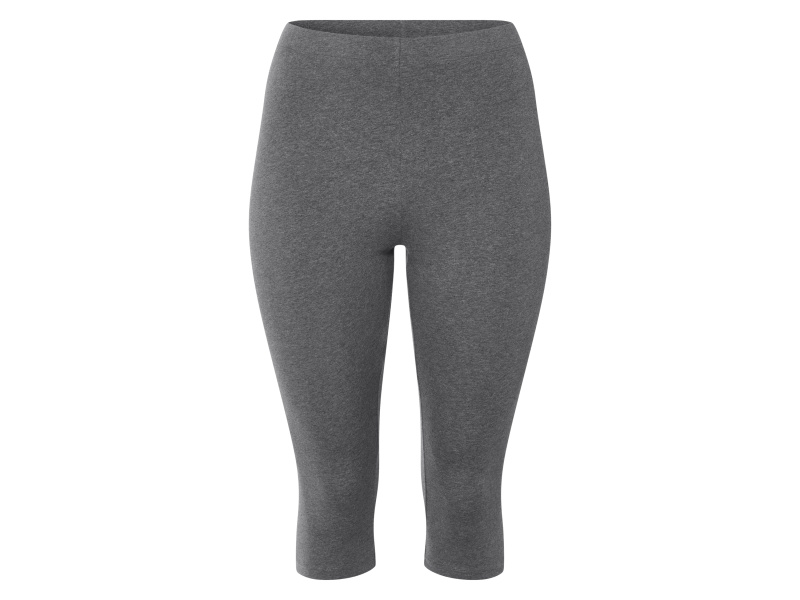 esmara® Dámské capri legíny s BIO bavlnou XXL (šedá, L(44/46))