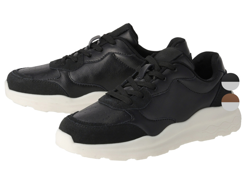 esmara® Dámská kožená volnočasová obuv (černá, 37)