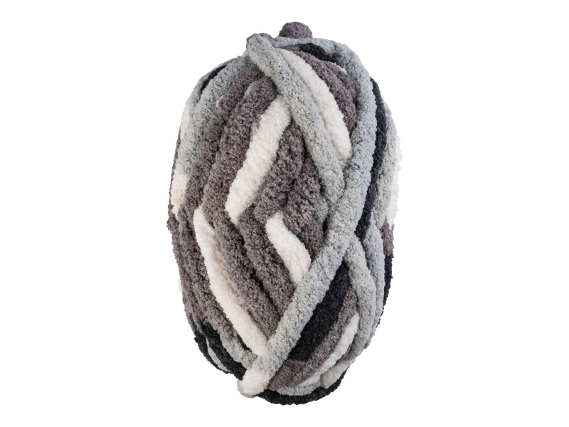 crelando® Příze pro ruční pletení Velvet / Cozy (Útulná šedočerná)