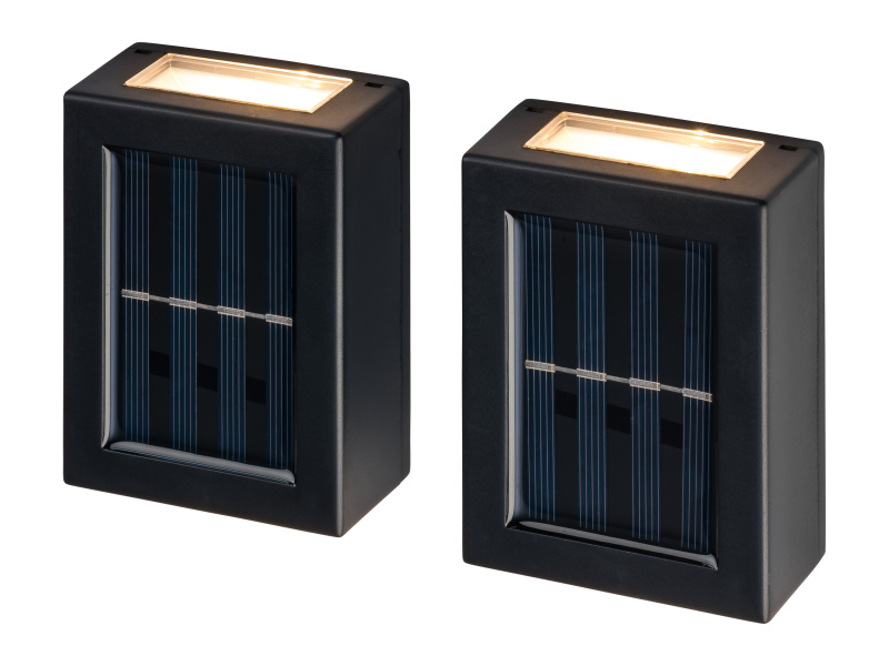 Livarno home Solární venkovní nástěnné LED svítidlo, 2 kusy