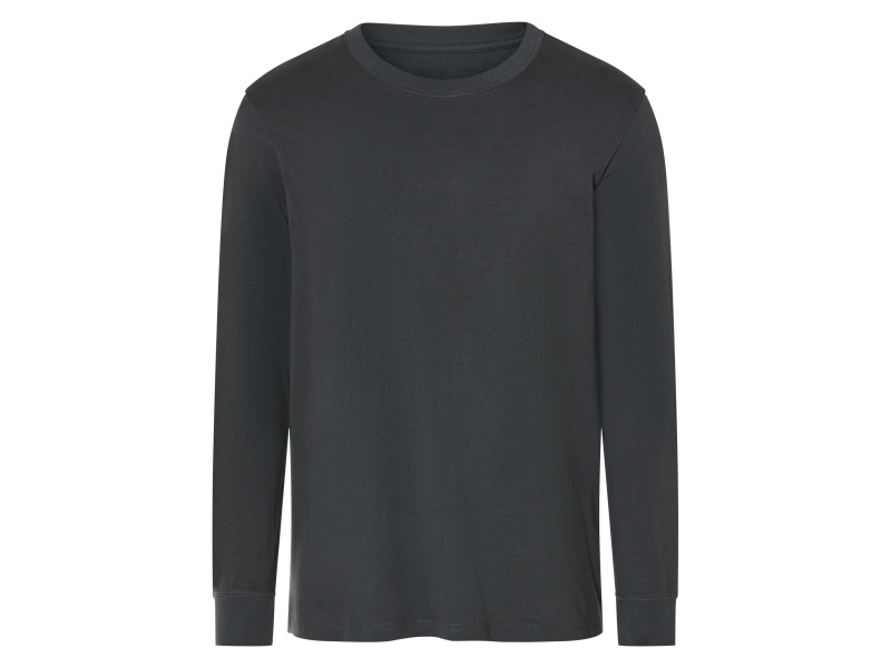 esmara Men Pánské triko s dlouhými rukávy (tmavě šedá, S (44/46))