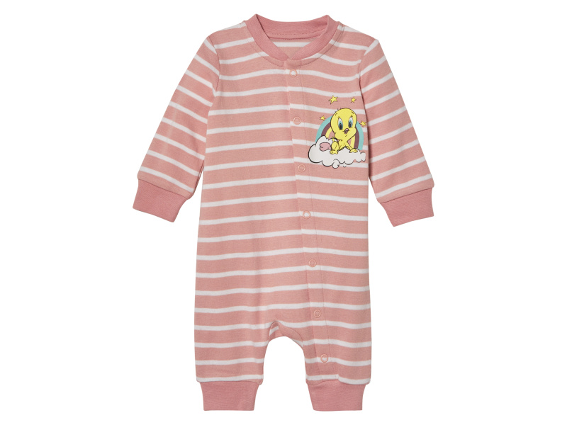 Dívčí overal na spaní s BIO bavlnou (pruhy, 86/92)