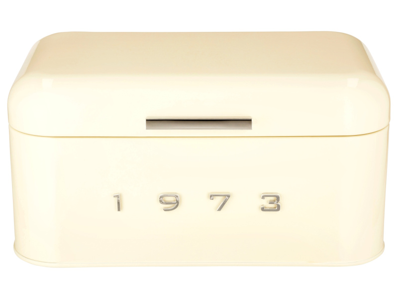 Silvercrest® Retro chlebník Chrom 1973 (krémová)